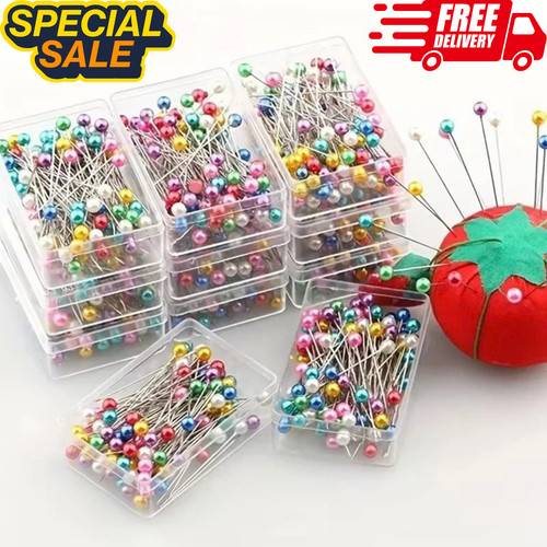 100 sewing pins multicolor - 100,