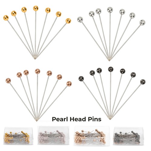 Pearl head pins - head,