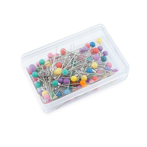 Glass headed pins straight - pins,