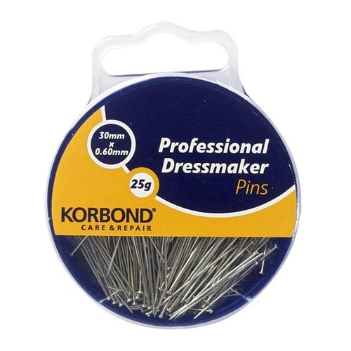 Dressmaking pins 25g extra - dressmaking,