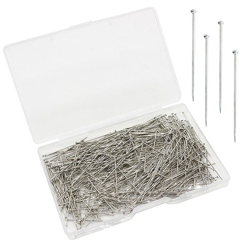 Stainless steel head pins - steel,