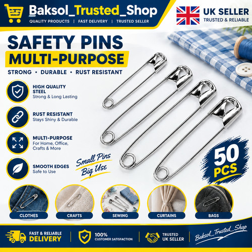 50pc assorted steel safety - x,