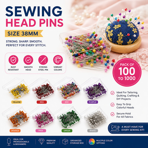 Round pearl pins multi - pearl,