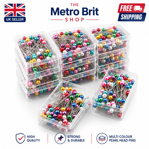 100 sewing pins multicolor - 100,