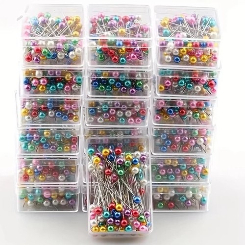 100 sewing pins - pins, multicolor
