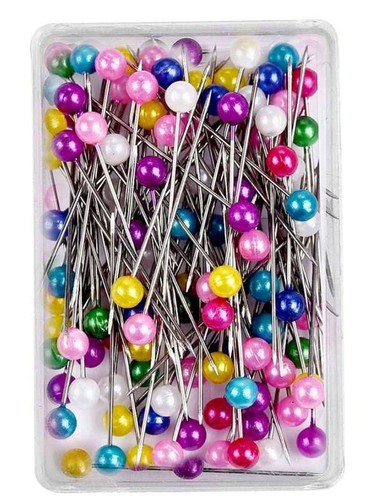 100 sewing pins multicolor - 100,