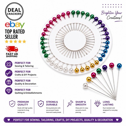 Pearl head pins colorful - pearl,