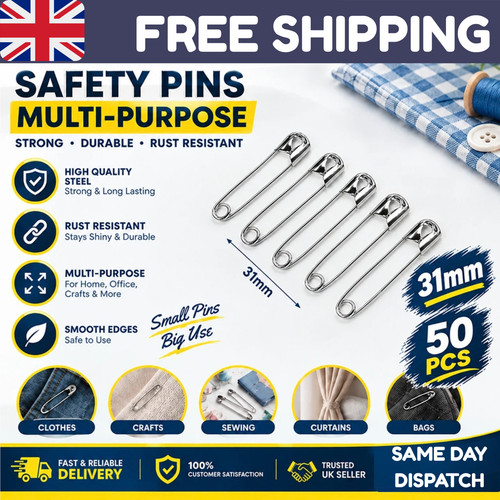 50pc assorted steel safety - assorted,