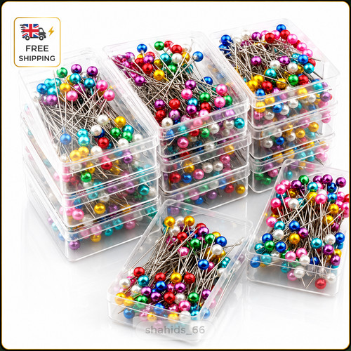 100 sewing pins multicolor - sewing,