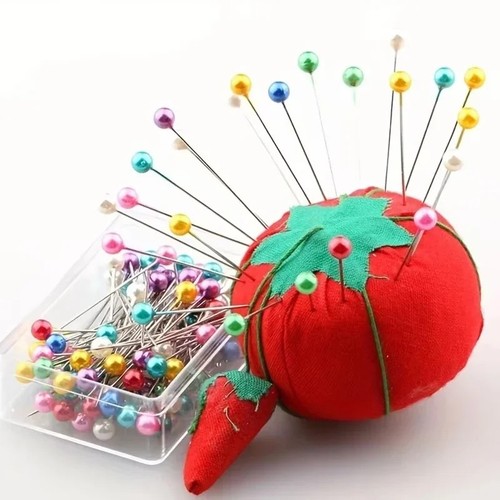 100 sewing pins multicolor - 100,