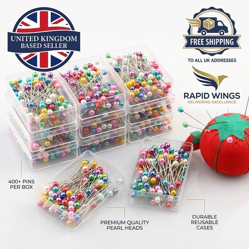 100 sewing pins multicolor - 100,