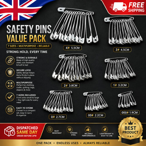 50pc assorted steel - assorted, safety