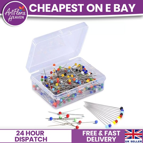 100 sewing pins multicolor - 100,