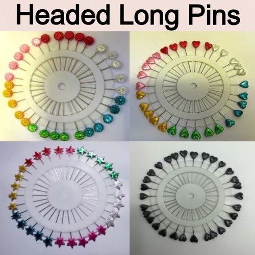 Extra long pins plastic head - long,