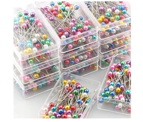 100 sewing pins multicolor - 100,