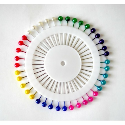 Pearl head pins upholstery - pearl,
