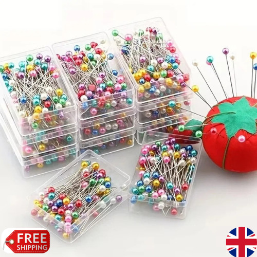100 sewing pins multicolor - pins,