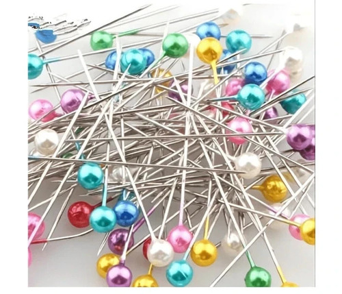 100 sewing pins multicolor - pins,