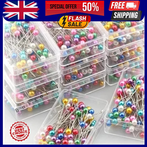 100 sewing pins - sewing, multicolor